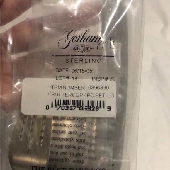 Gorham Buttercup Sterling 4-piece place setting - Picture 4 of 6